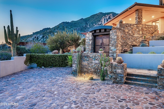 11070 E Rolling Rock Dr, Scottsdale, AZ 85262 - view of gate featuring a mountain view and fence