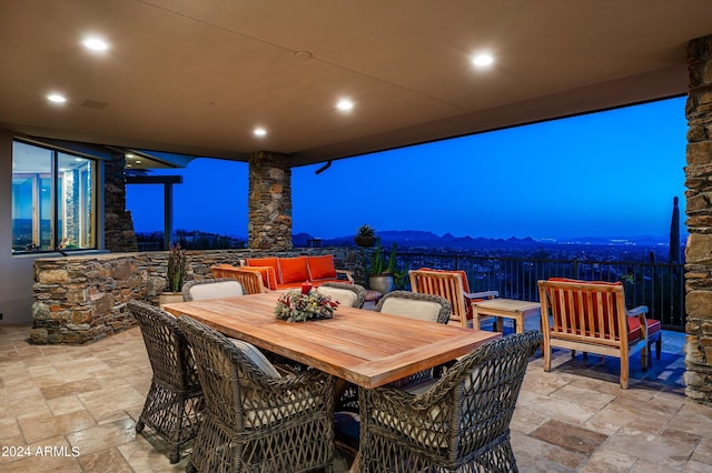 11070 E Rolling Rock Dr, Scottsdale, AZ 85262 - view of patio / terrace with outdoor dining space