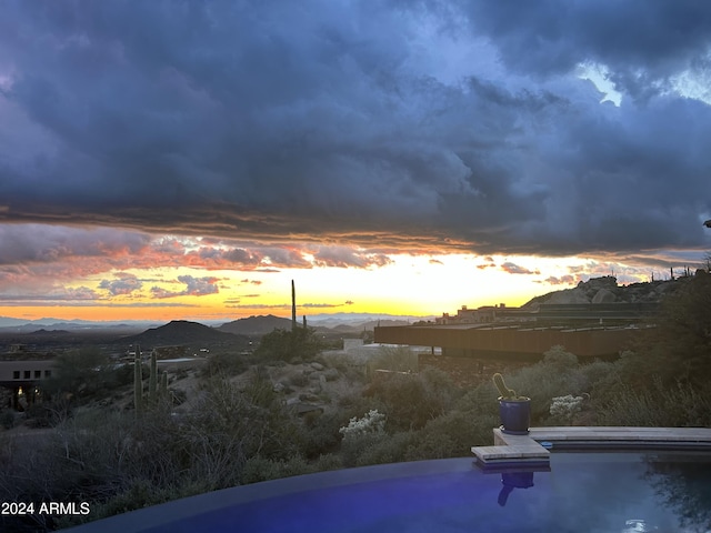 11070 E Rolling Rock Dr, Scottsdale, AZ 85262 - exterior space with a mountain view