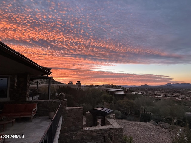 11070 E Rolling Rock Dr, Scottsdale, AZ 85262 - view of yard with a mountain view