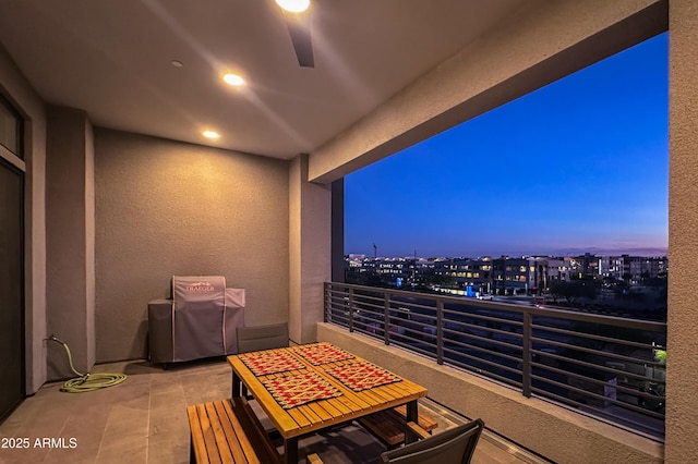 view of balcony