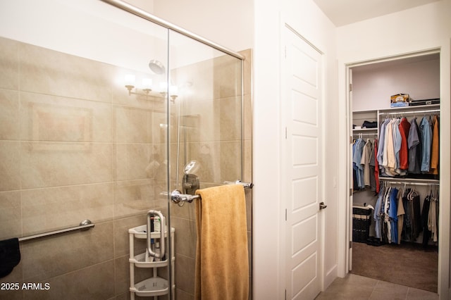 bathroom with walk in shower