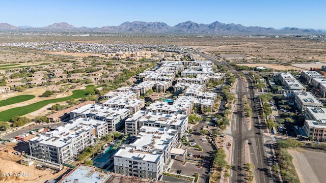 aerial view featuring a mountain view