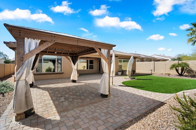 view of patio / terrace featuring a fenced backyard