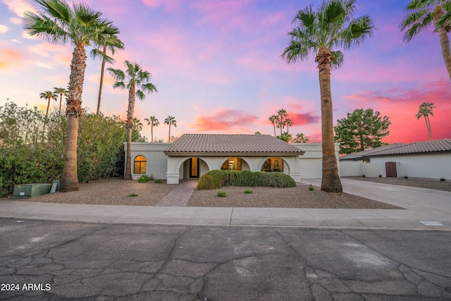 view of front of house featuring a garage