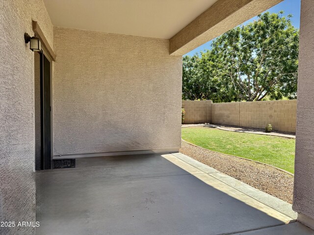 4117 W Allen St, Laveen, AZ 85339 - fenced backyard featuring a patio