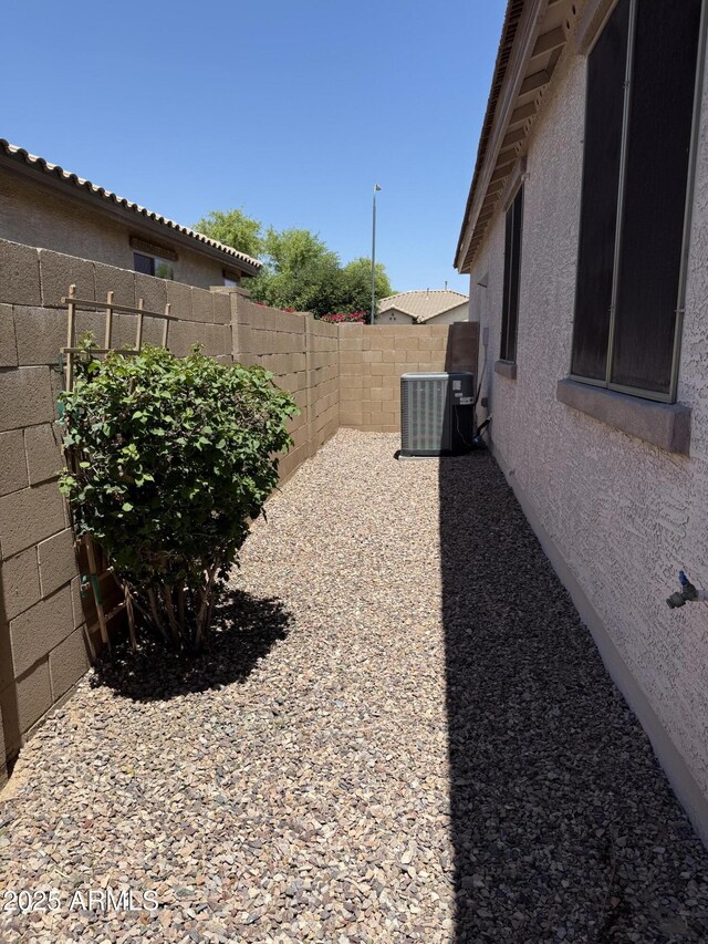 4117 W Allen St, Laveen, AZ 85339 - fenced backyard featuring central air condition unit