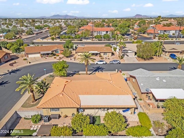 aerial view featuring a residential view