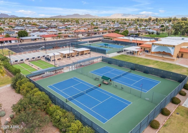 4019 E Calypso Ave, Mesa, AZ 85206 - aerial perspective of suburban area featuring mountains