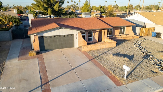 ranch-style house with a garage