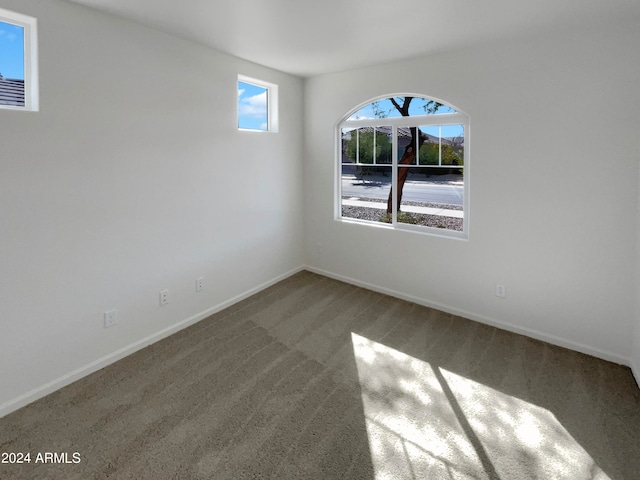 view of carpeted empty room