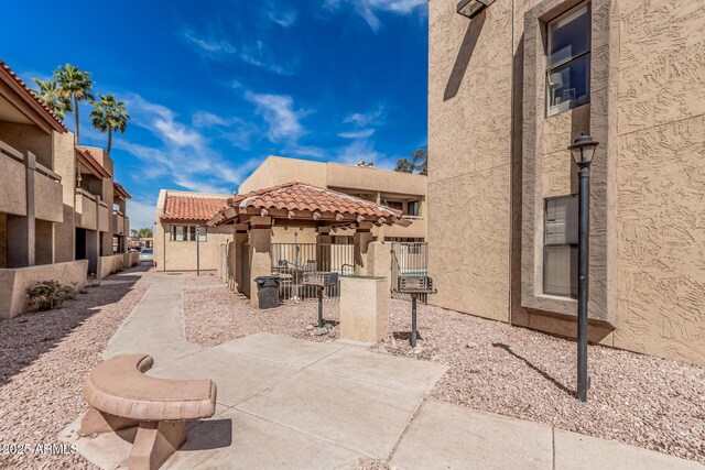 view of patio with fence