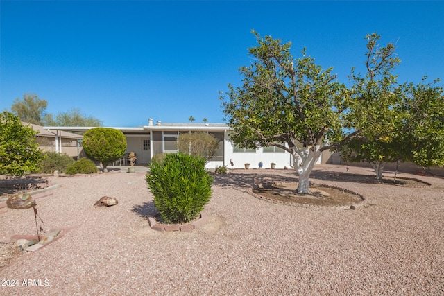 view of front of home