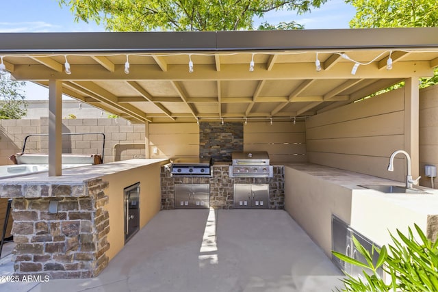 6918 E Ivyglen St, Mesa, AZ 85207 - view of patio / terrace featuring a sink