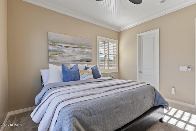 6918 E Ivyglen St, Mesa, AZ 85207 - bedroom featuring carpet flooring, baseboards, and crown molding