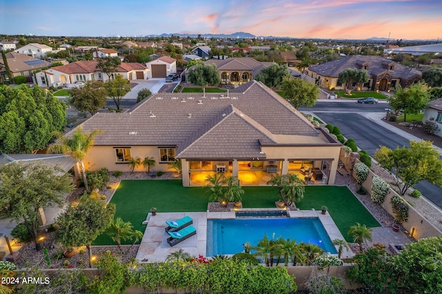6918 E Ivyglen St, Mesa, AZ 85207 - view of pool with a residential view