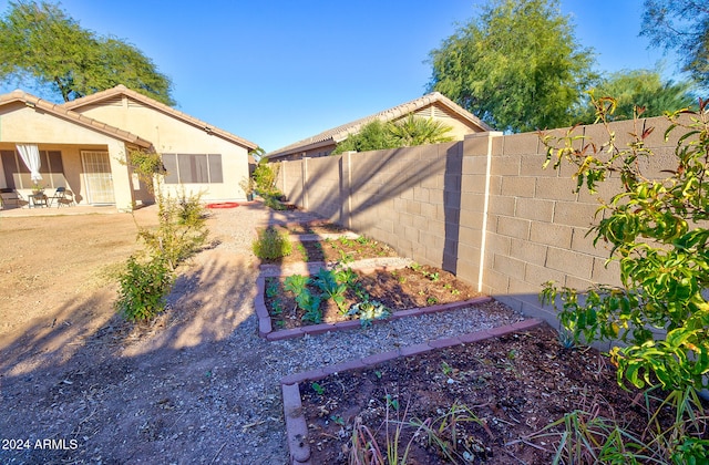 view of yard with a patio area