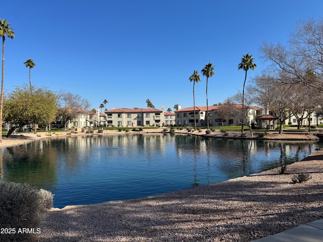 view of water feature