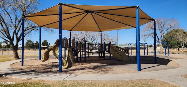 view of jungle gym