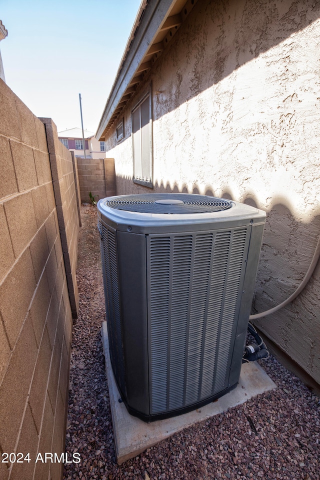 details with central air condition unit