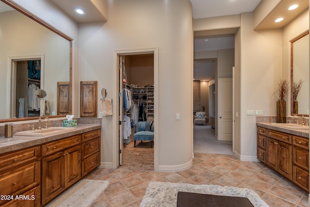 bathroom with vanity