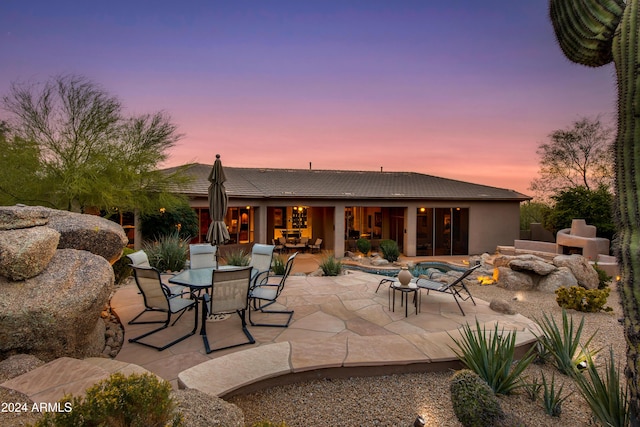 exterior space with a patio area