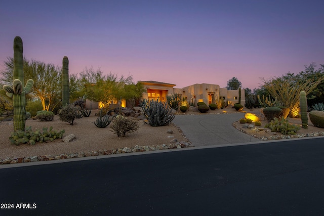 view of pueblo-style home