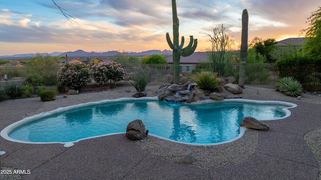 10875 E Mirasol Cir, Scottsdale, AZ 85255 - view of pool featuring a fenced backyard and a fenced in pool