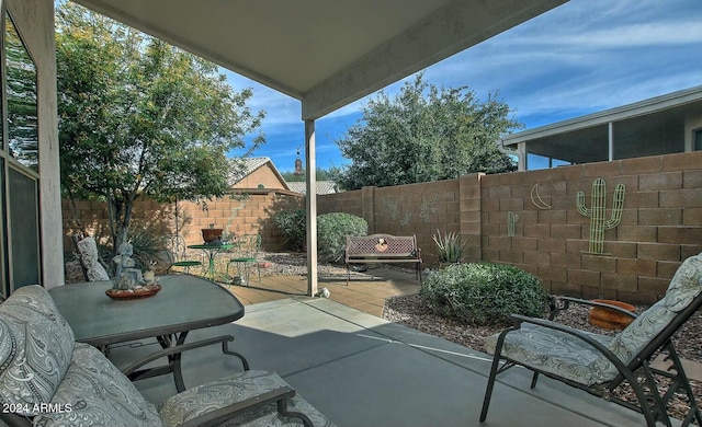 view of patio