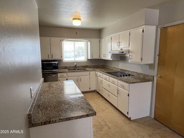 5342 E Des Moines St, Mesa, AZ 85205 - kitchen featuring stainless steel appliances, a sink, white cabinetry, and under cabinet range hood