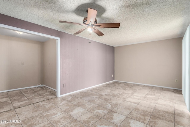4740 W Bloomfield Rd, Glendale, AZ 85304 - unfurnished room with a ceiling fan and a textured ceiling