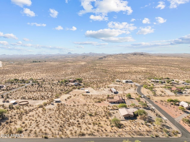 bird's eye view featuring a mountain view