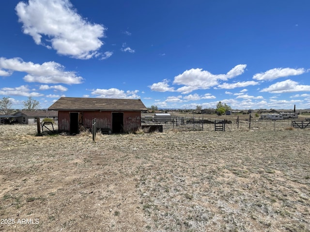 2995 W Rd 1 S, Chino Valley, AZ 86323 - view of yard with fence and an outdoor structure