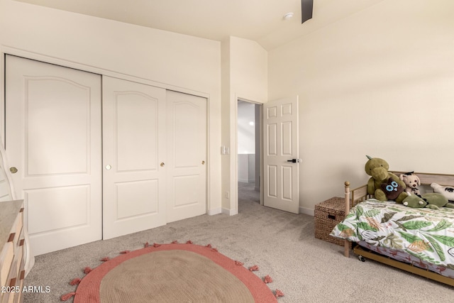 1421 E Charleston Ave, Phoenix, AZ 85022 - carpeted bedroom featuring a closet and lofted ceiling