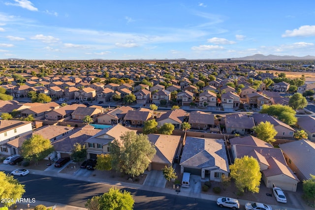 aerial view featuring a mountain view