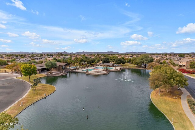 44395 W Bailey Dr, Maricopa, AZ 85138 - aerial perspective of suburban area with a water and mountain view