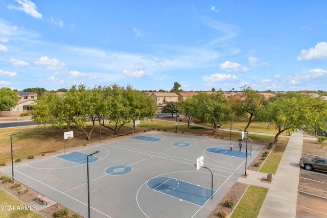 view of sport court