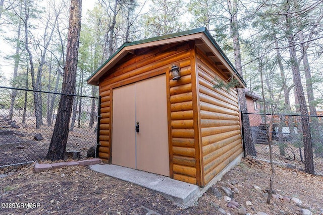 4893 W Big Pine Dr, Lakeside, AZ 85929 - view of shed with fence