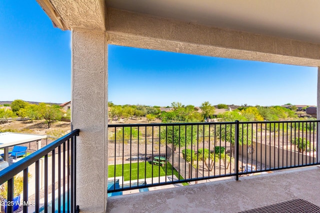 view of balcony