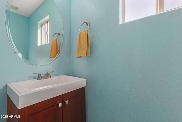 bathroom featuring vanity and a healthy amount of sunlight