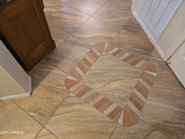 interior details featuring parquet floors