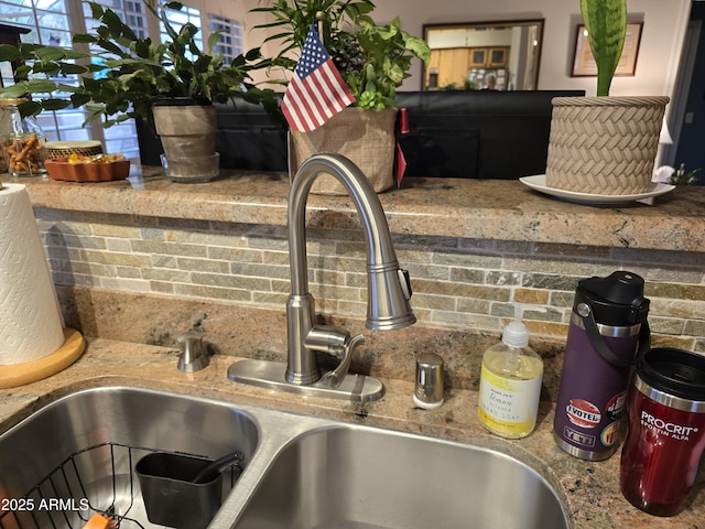 interior details with sink