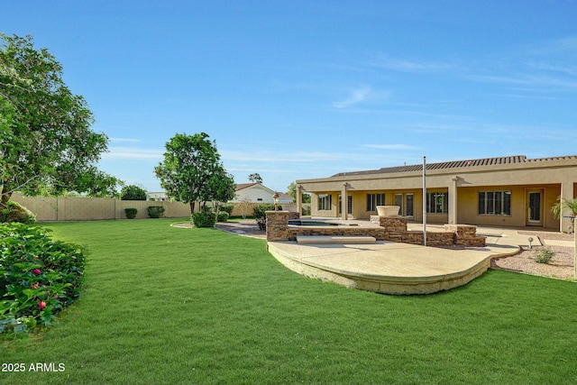 3531 E Norwood Cir, Mesa, AZ 85213 - view of yard with a patio area and a jacuzzi