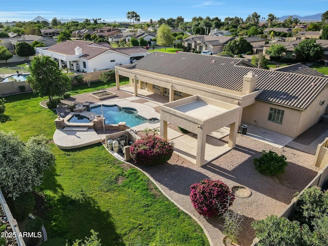 3531 E Norwood Cir, Mesa, AZ 85213 - aerial view of residential area with a pool