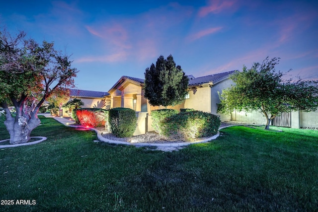 3531 E Norwood Cir, Mesa, AZ 85213 - view of front of home with a front lawn and stucco siding