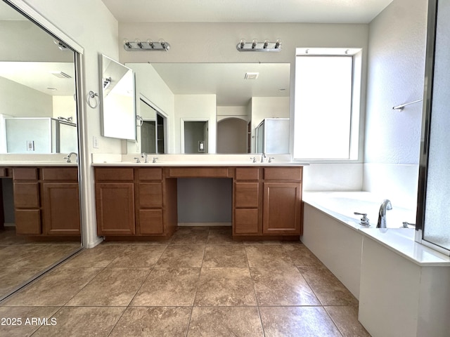 33506 N 24th Dr, Phoenix, AZ 85085 - full bath featuring double vanity, a bath, and a shower stall
