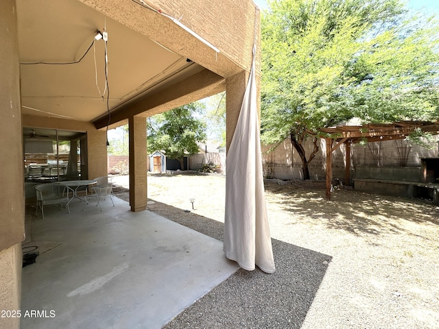 33506 N 24th Dr, Phoenix, AZ 85085 - fenced backyard featuring a patio and a pergola