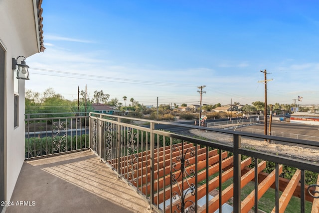 view of balcony