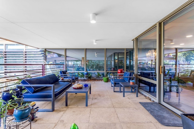 view of sunroom / solarium