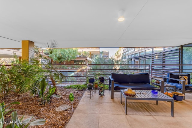 view of patio / terrace featuring a balcony